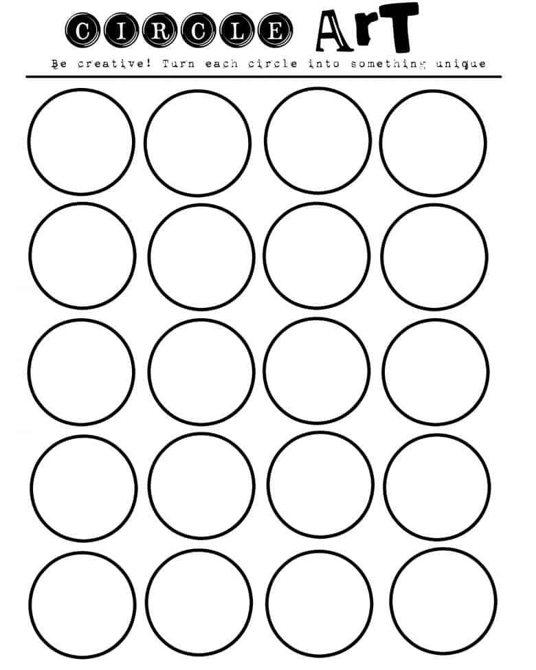 Circle art printable for kids jpg 2 400 3 000 Pixels Circle Art
